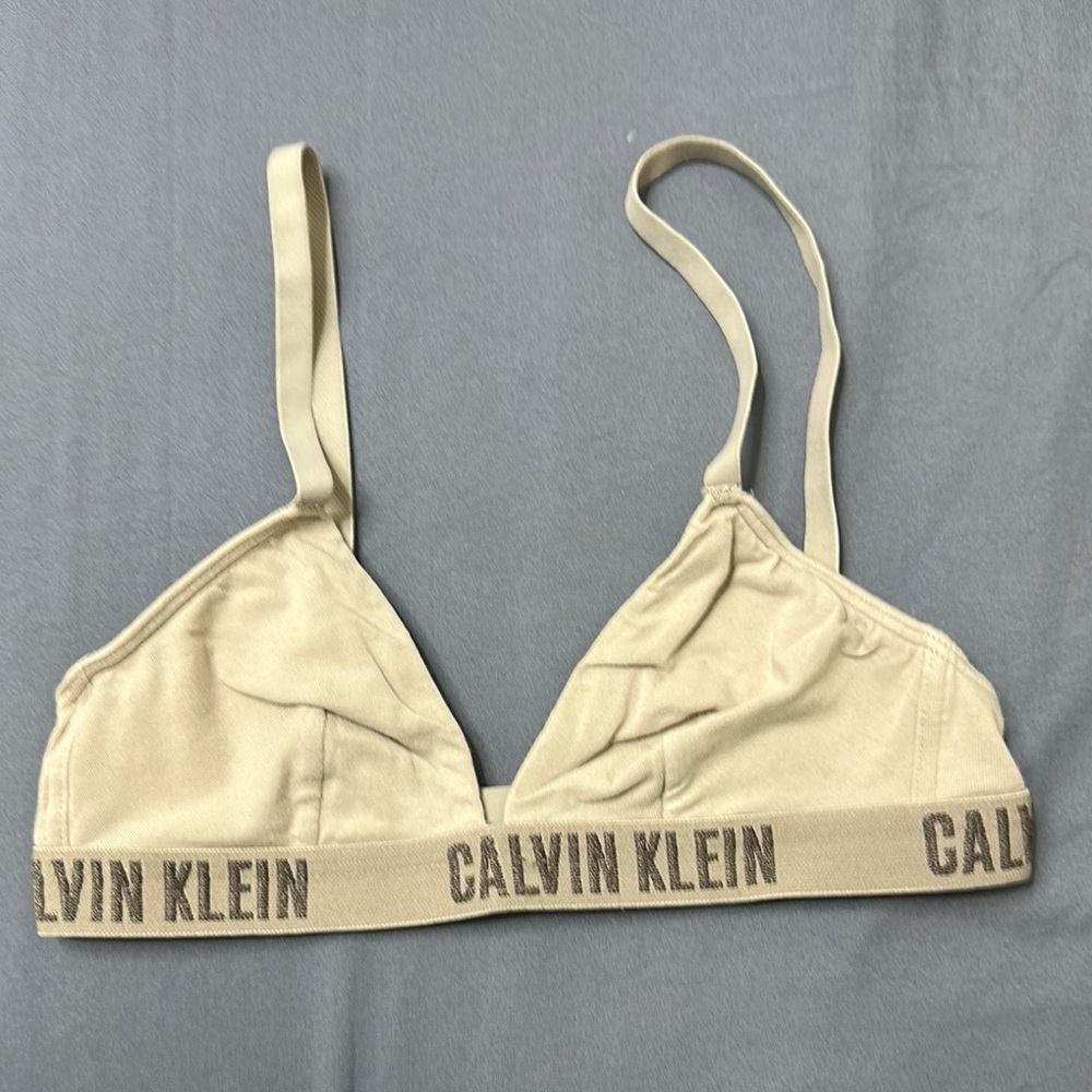 Calvin Klein Beige Triangle Bra